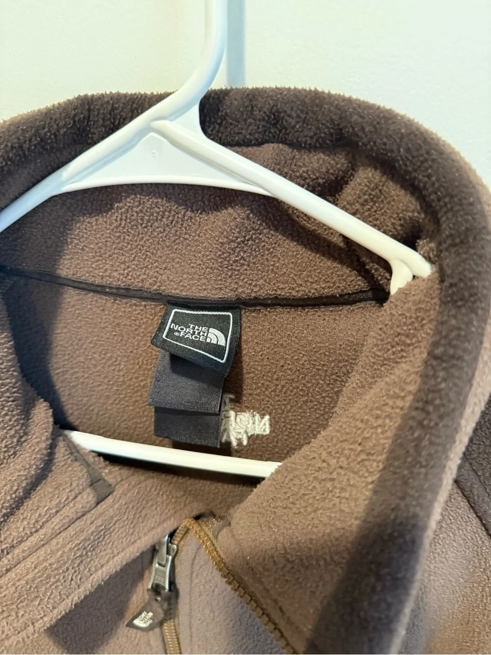 The North Face Men’s Medium Brown Full Zip Fleece Jacket Colorblock